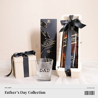 Noble Man (Dad whiskey glass with Johnnie Walker Black Label)