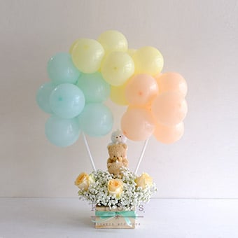 Peach Roses Arrangement