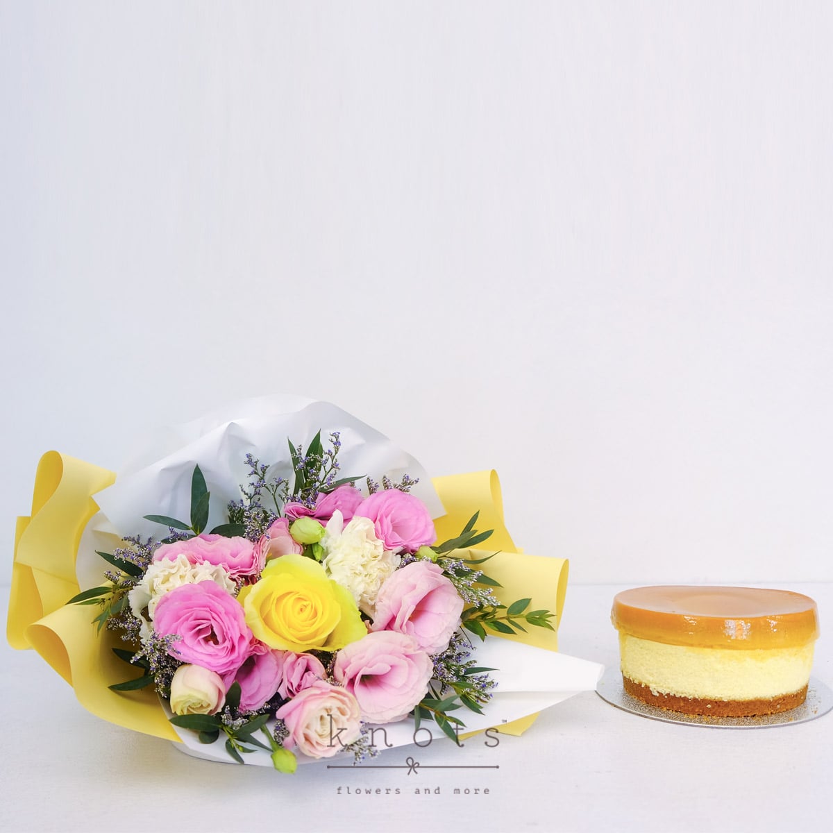 Petal Puffs (Yellow Rose Bouquet and Cake)