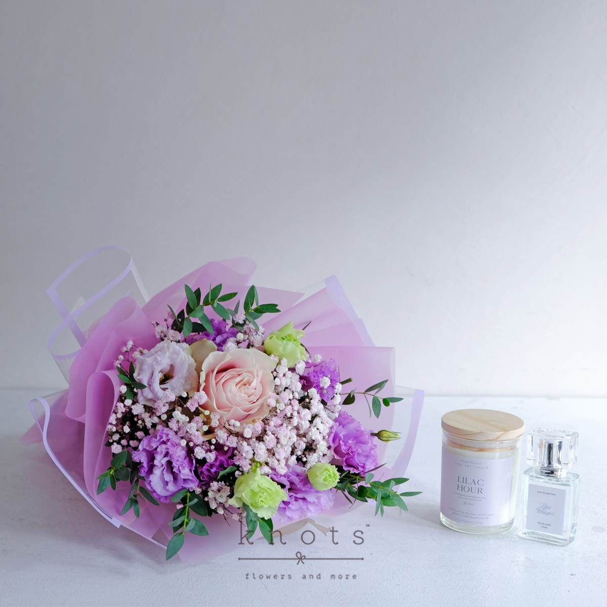 Moment to Shine (Pink Ecuadorian Rose with Candle and Perfume)
