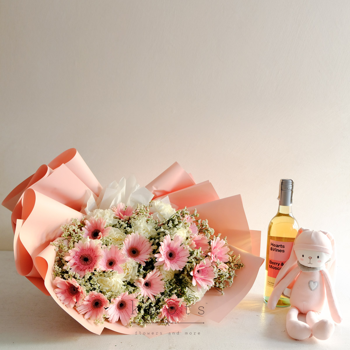 Rosy Revelry (Gerbera Bouquet and Gifts)