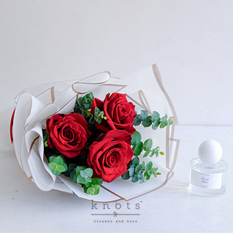Sweetest Touch (Red Ecuadorian Roses Bouquet with Perfume)