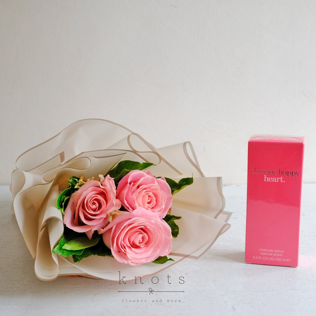 Blush of My Heart (Pink Ecuadorian Roses Bouquet with Perfume)