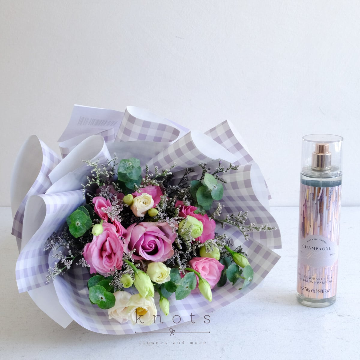 Petal Breeze (Purple Rose Bouquet and Perfume)
