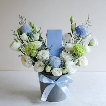 Morning Mist (Mixed Flower Arrangement with Perfume)