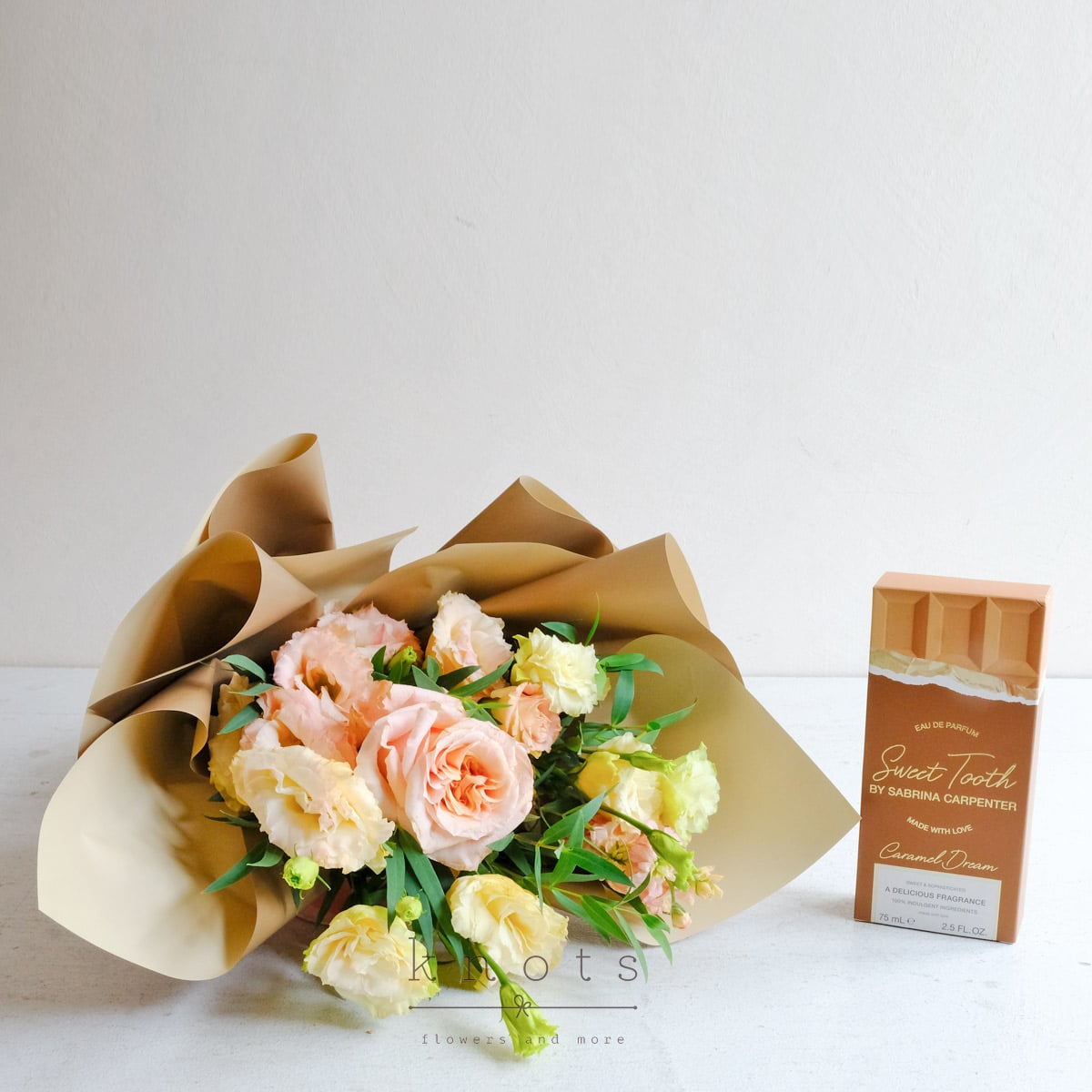 Fragrant Amber (Peach Ecuadorian Rose Bouquet and Perfume)