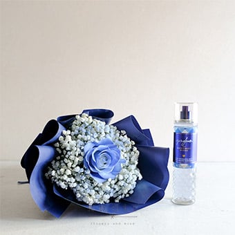 Ocean Escape (Blue Ecuadorian Rose Bouquet  and Fragrance)