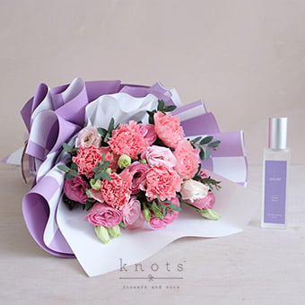 Scented Touch (Carnation Bouquet and Perfume)