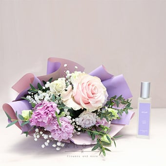 Ramona (Pink Rose Bouquet with Perfume)