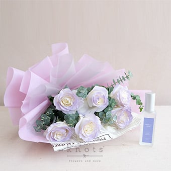 Mystique Overglow (Roses Bouquet and Perfume)