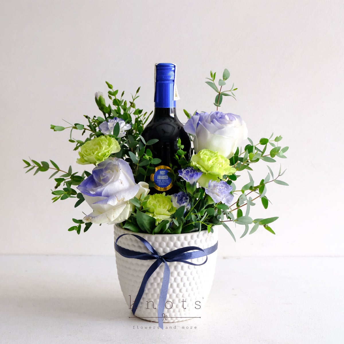 Sapphire Toast (Flowers and Wine)