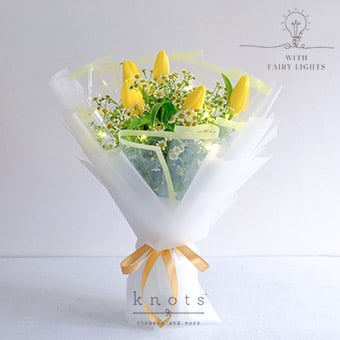 Everglow (Yellow Tulips w/ Fairy Lights)