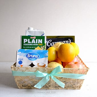 Wholesome Wishes (Fruits and Gift Basket)