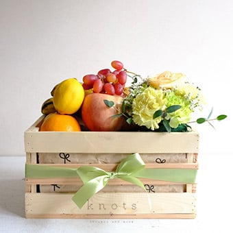 Sweet Prosperity (Fruits and Flower Basket)