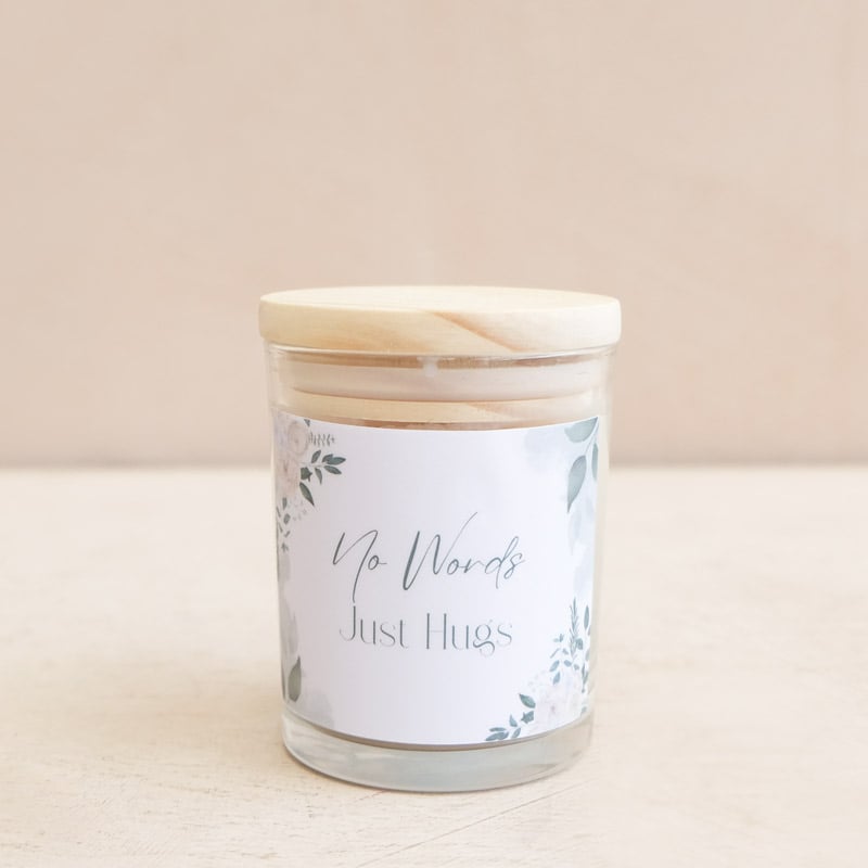 No Hugs Just Words (Soy Candle)