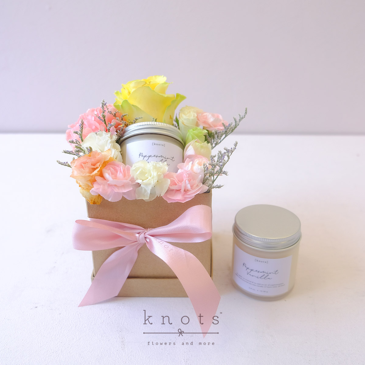Humble Home (Rose and Carnation with Candle)