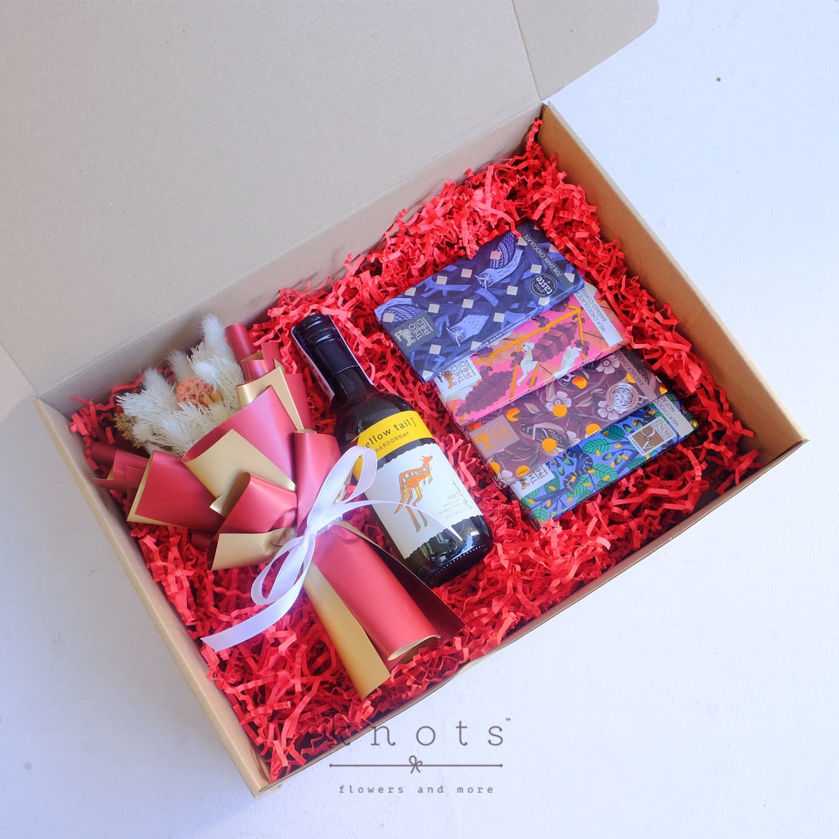 Sweetest Secret (Wine & Chocolates Gift Box)