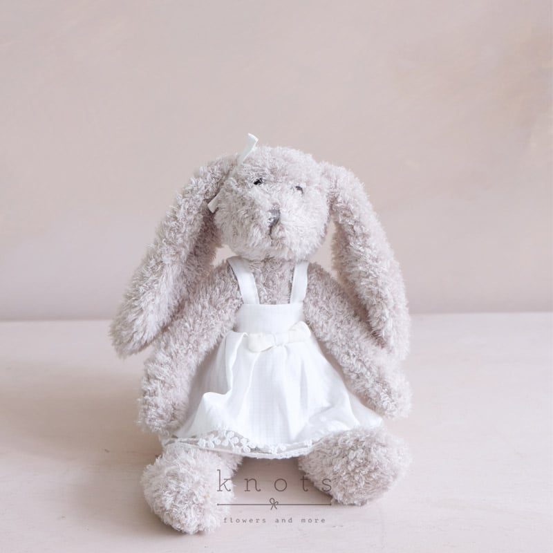 Bunny in White Dress