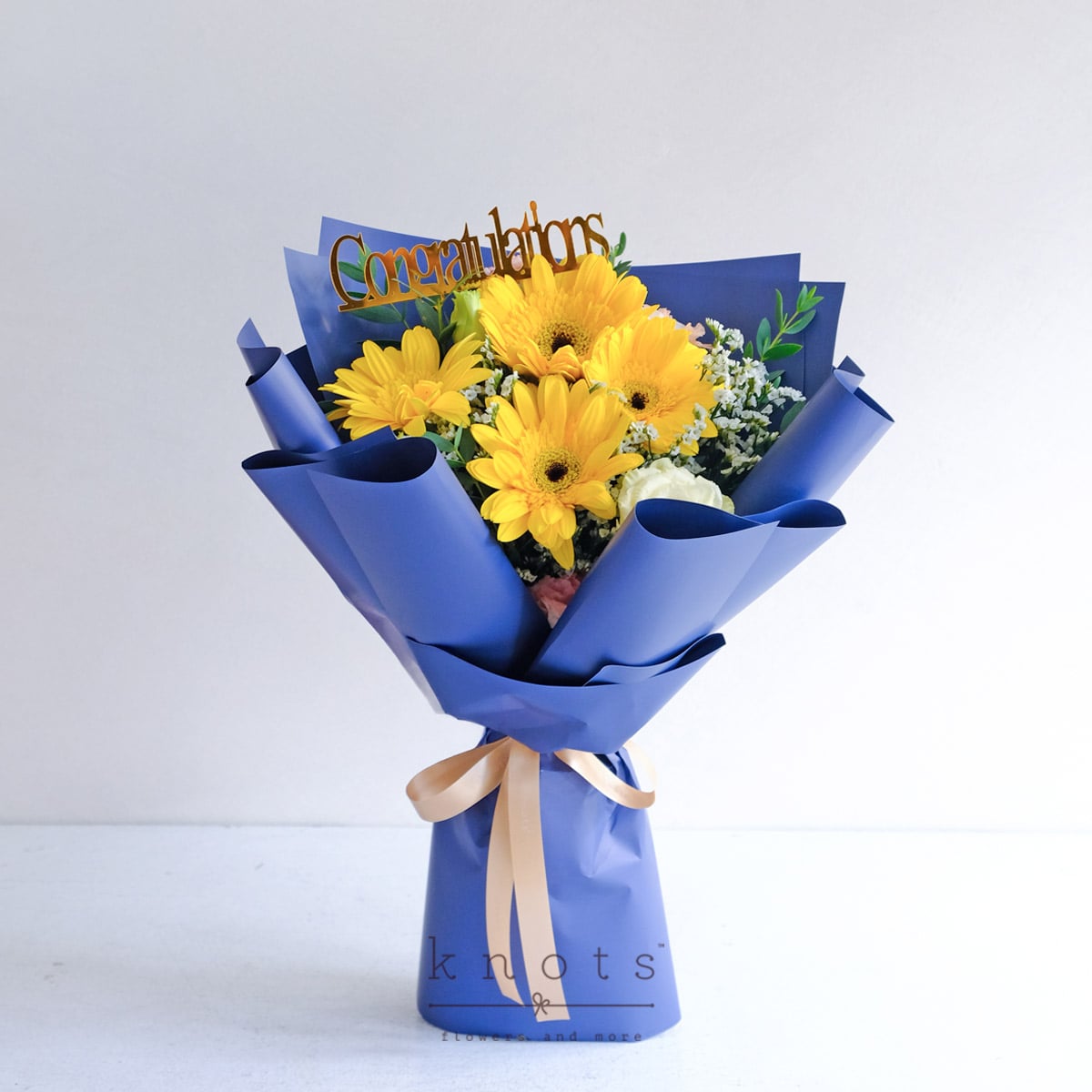 Sunburst Success (Yellow Gerbera Graduation Bouquet)