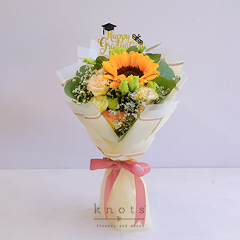 Golden Wishes (Sunflower Graduation Bouquet)