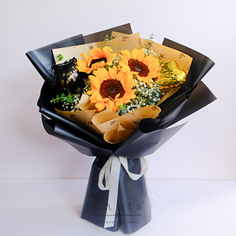 Victorious Applause (Sunflower Congrats Bouquet)
