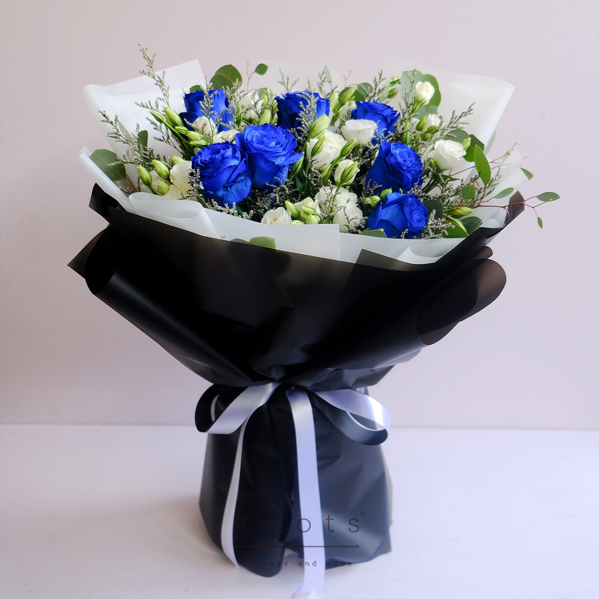 Waiting For Us (7 Blue Ecuadorian Roses Bouquet) | Knots.ph