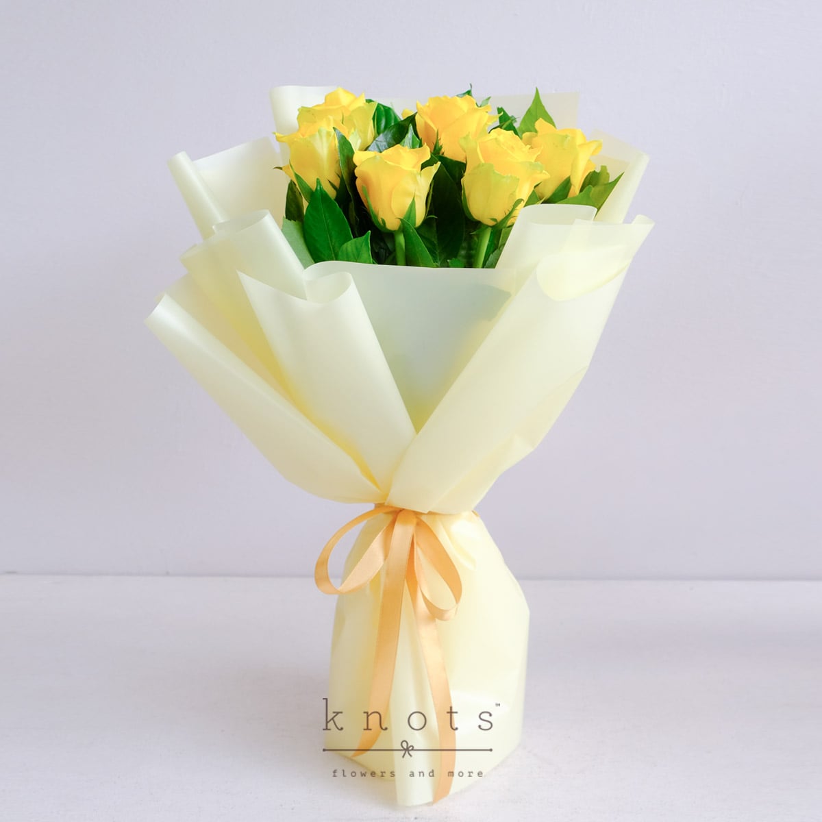 Brightly Blooming (Yellow Roses Bouquet)