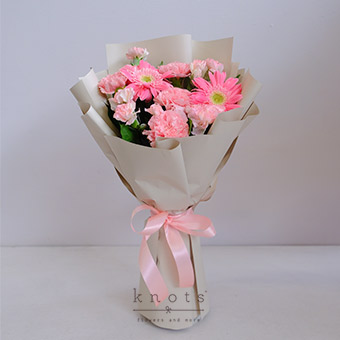 Color Me Sweet (Pink Gerbera & Carnations)