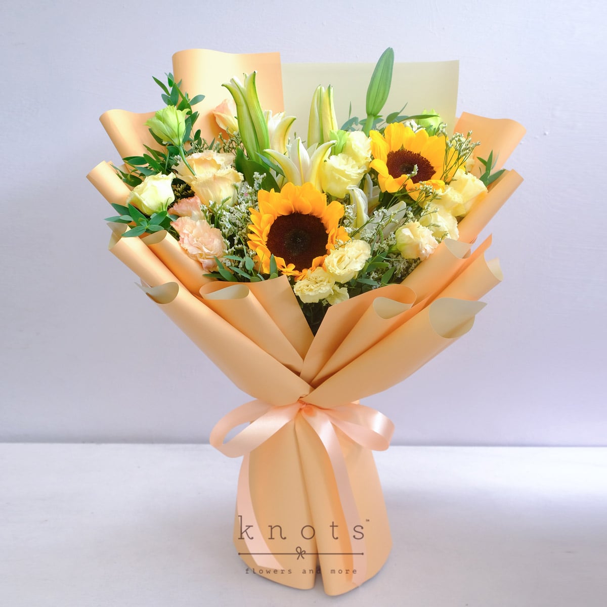 Pure Joy (Sunflowers & Lilies Bouquet)