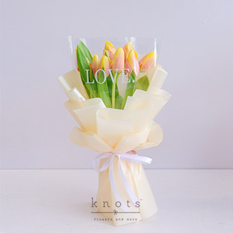 Perfect Love (Orange Tulips Bouquet)