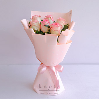 Sweet Moments (Two-Toned Pink Roses Bouquet)