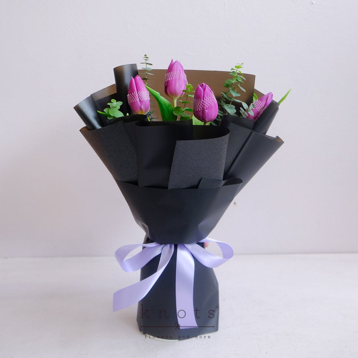 Mindy (Purple Tulips Bouquet)