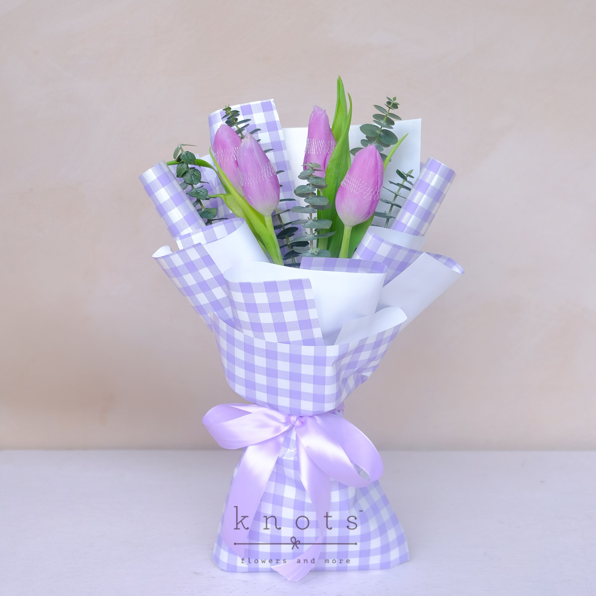 Blair (4 Purple Tulips Bouquet)