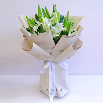 Lily Grace (White Lilies Bouquet)