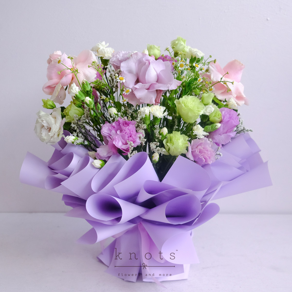 Lucid Dream (Lilac and Light Pink Ecuadorian Rose Bouquet Arrangement)