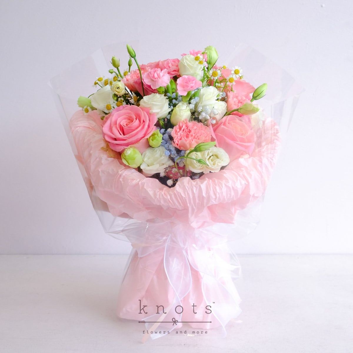 Pink Fantasy (Pink Ecuadorian Rose and Pink Carnation Bouquet)