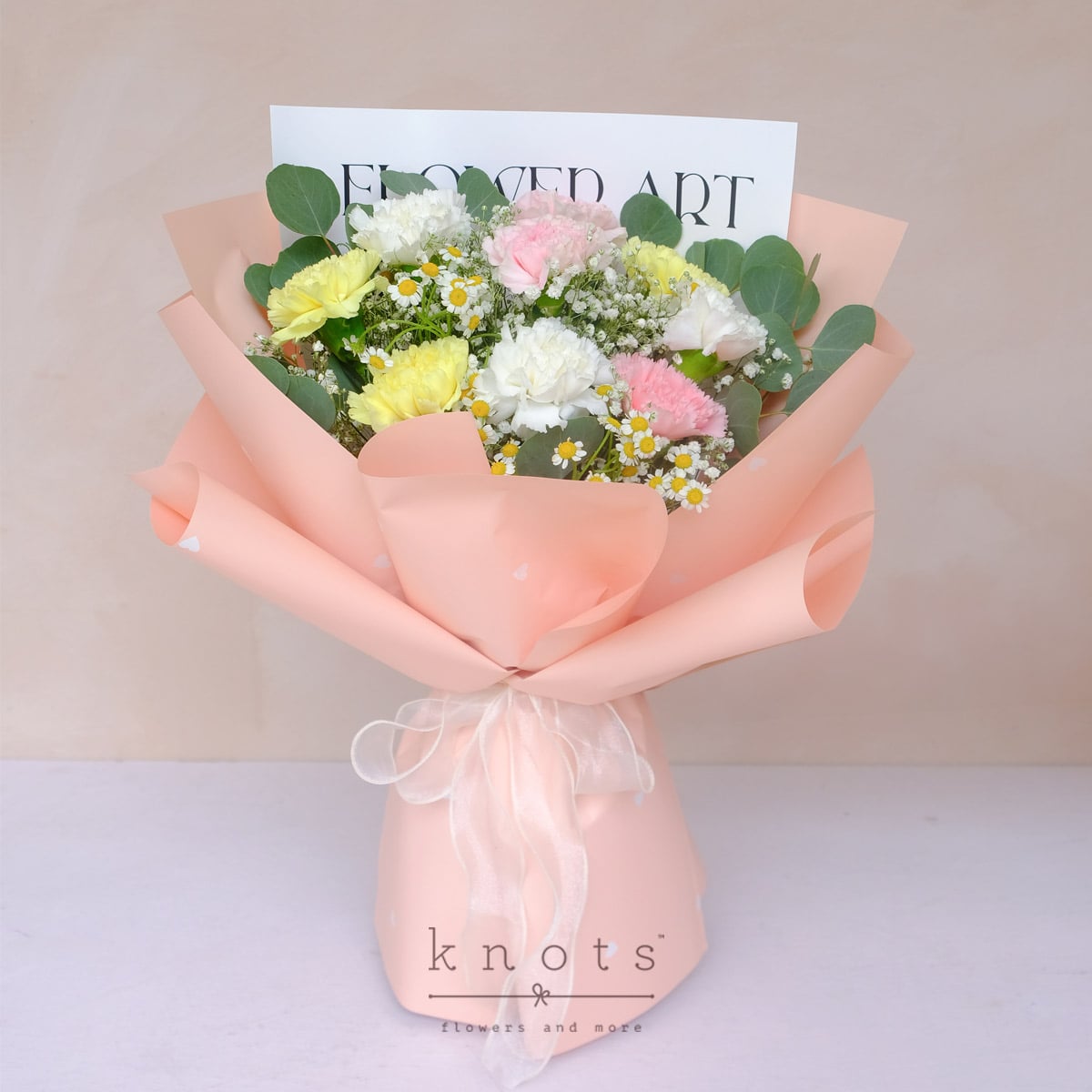 Heartfelt Blooms (Mixed Colored Carnations Bouquet)
