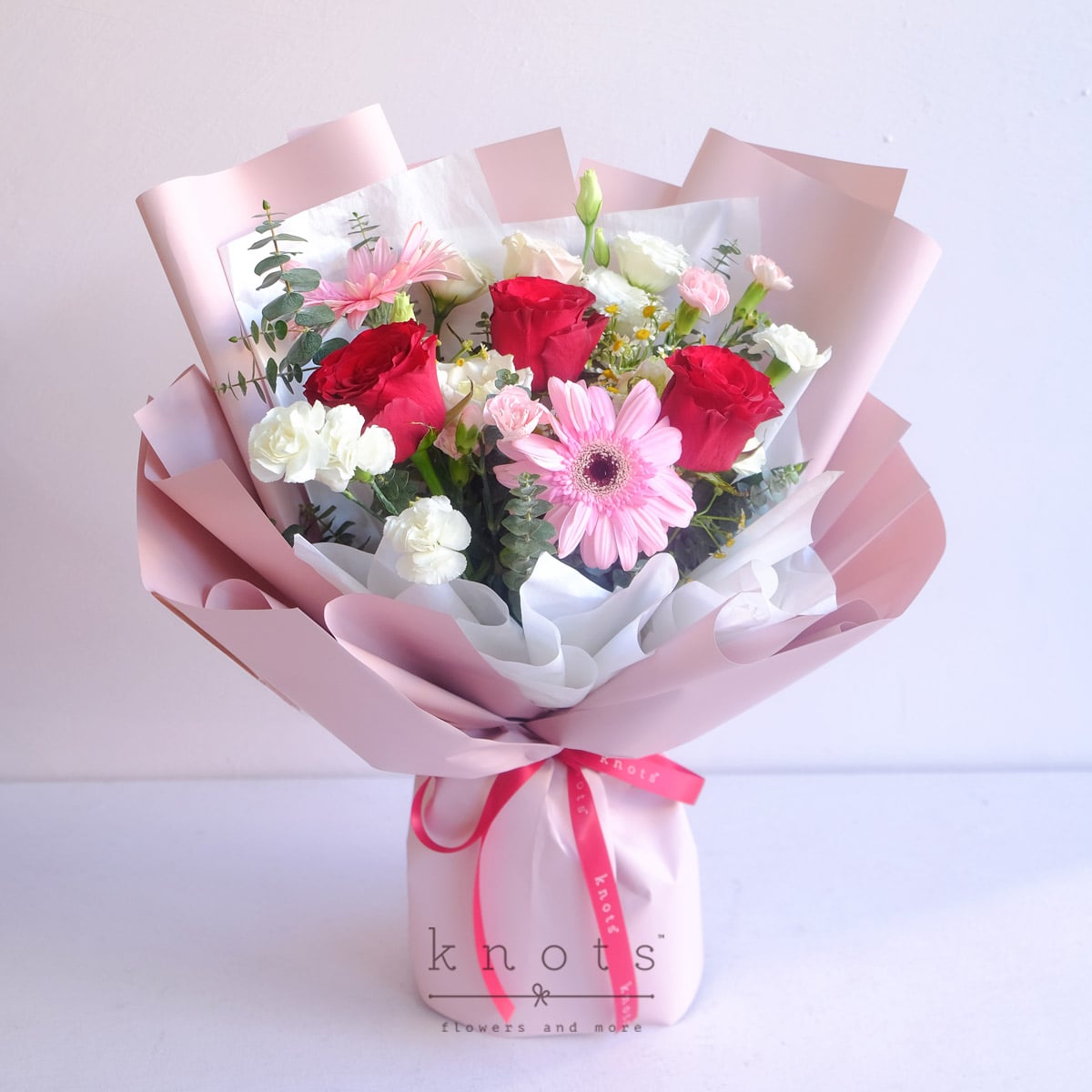 Dreaming of You (Red Rose and Pink Gerbera Bouquet)