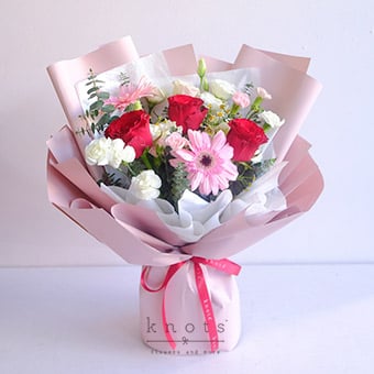Dreaming of You (Red Rose and Pink Gerbera Bouquet)