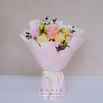 Heart’s Refuge (Pink Ecuadorian Rose Bouquet)
