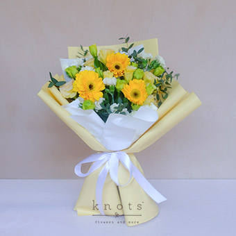 Sunshine Embrace (Yellow Gerbera Bouquet)