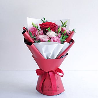 Never Apart (Red Ecuadorian Rose Bouquet)