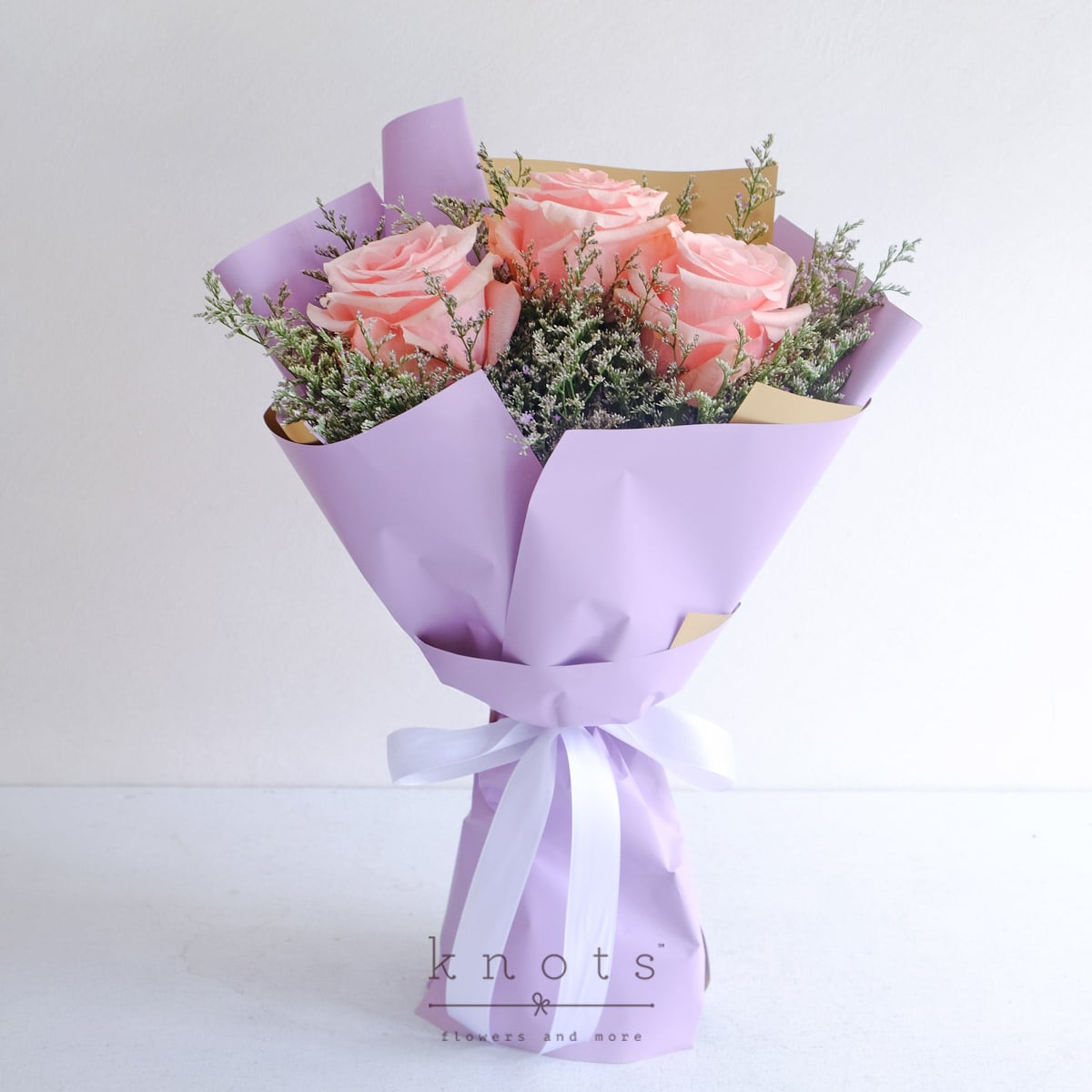 Reticent Demure (Pink Ecuadorian Roses Bouquet)