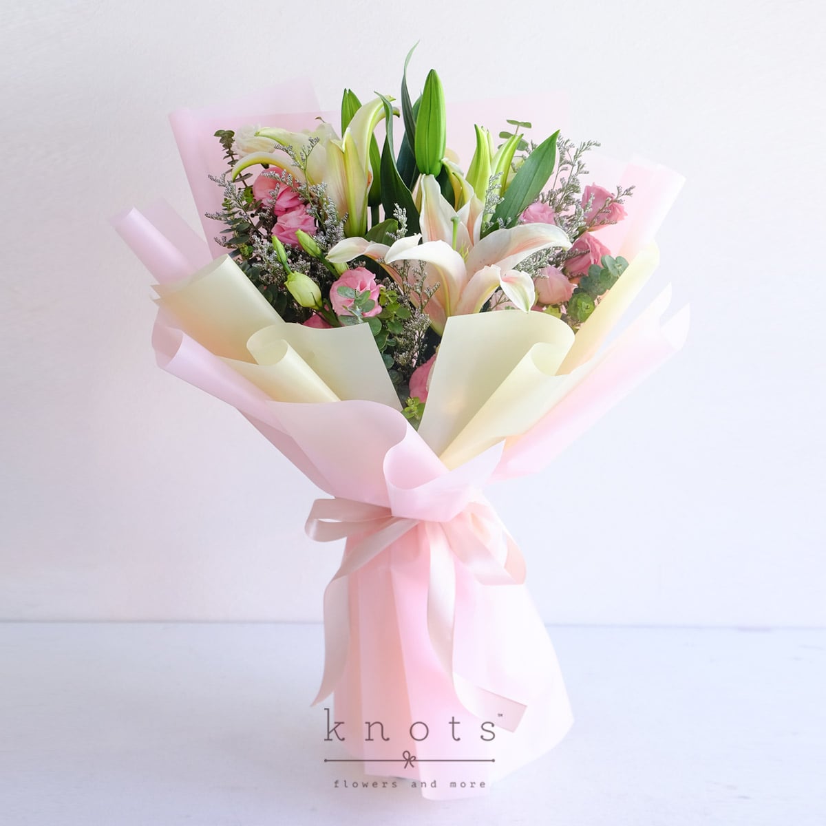 Pumping Heart (Pink Lily Bouquet)
