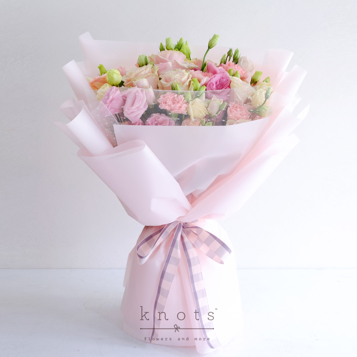 Whisper Of The Heart (Pink Ecuadorian Roses Bouquet)
