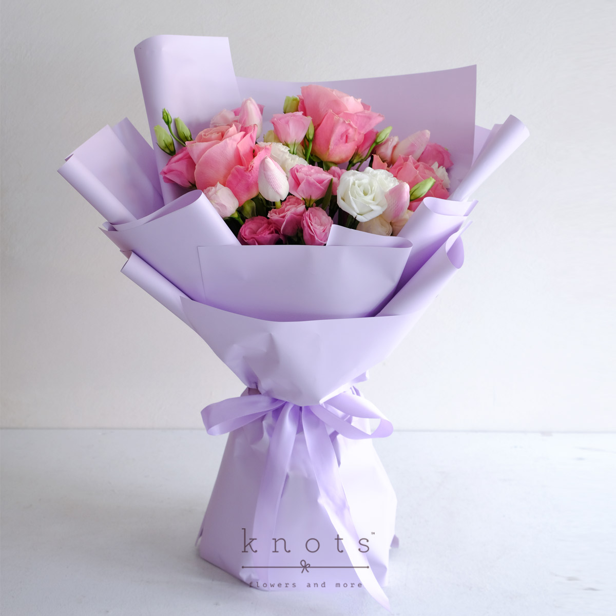 Sweet Encounter (Tulips and Roses Bouquet)