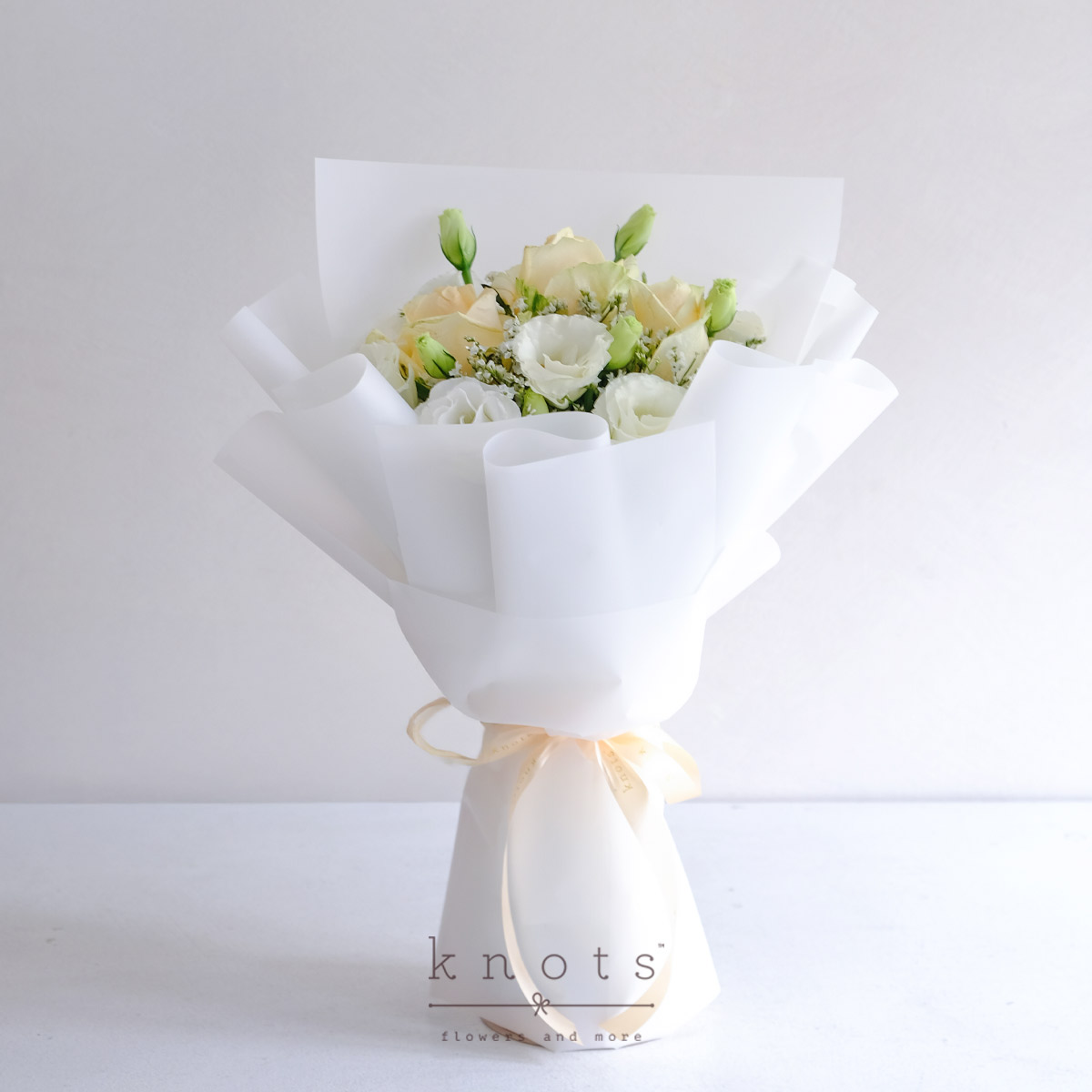 Dreams from the Heart (3 Peach Roses Bouquet)