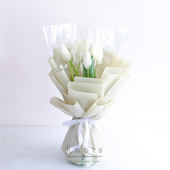 Perfect Love (White Tulips Bouquet)
