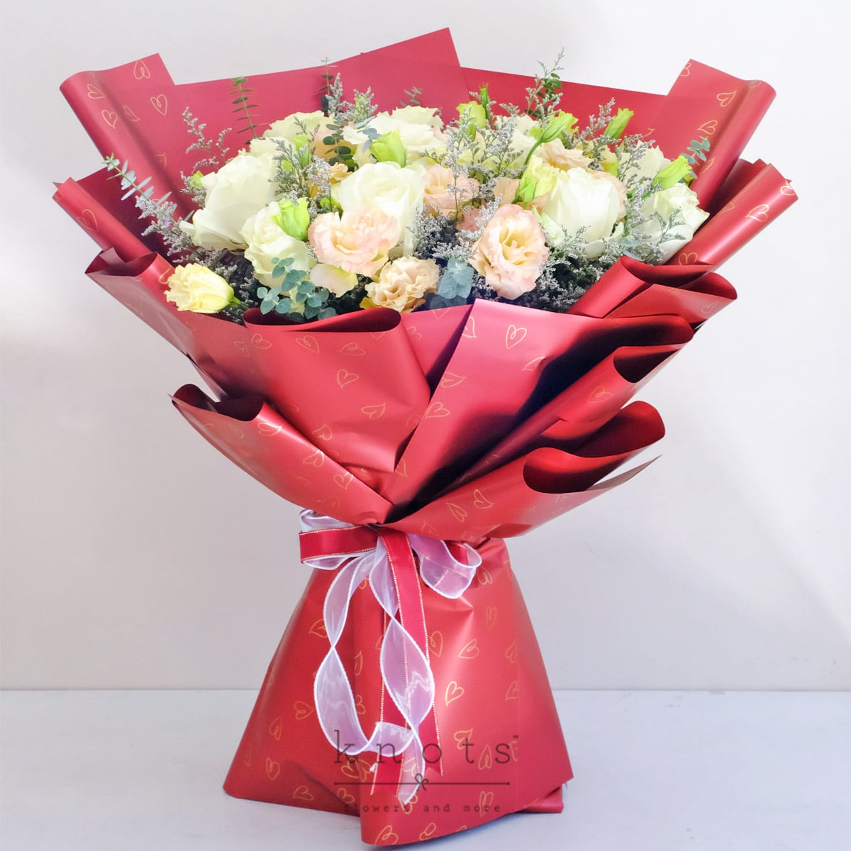 Endless Lovelies (12 White Ecuadorian Roses Bouquet)