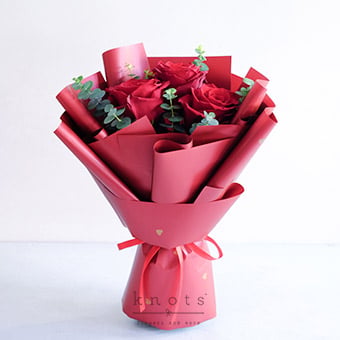 Loyal Love (3 Red Ecuadorian Roses Bouquet)